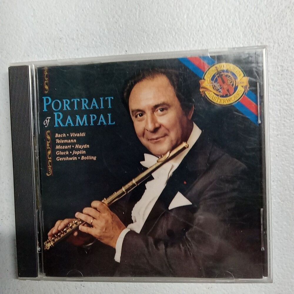 JEAN-PIERRE RAMPAL: PORTRAIT OF RAMPAL MUSIC CD, BACH, VIVALDI, MOZART, HAYDN +